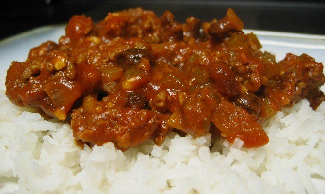 Lean Ground Beef Over Rice Recipe by Haley Willard